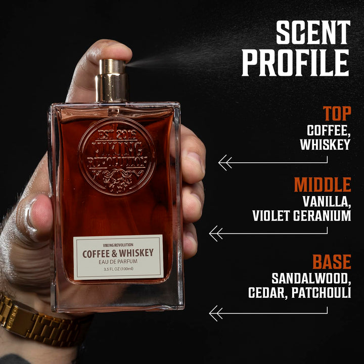 Viking Revolution Colonia de café y whisky para hombre, Eau de Parf...