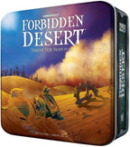 Gamewright - Juego de mesa de aventura de supervivencia cooperativa Forbidden Desert para 2-5 jugadores – Estrategia familiar para mayores de 10 años