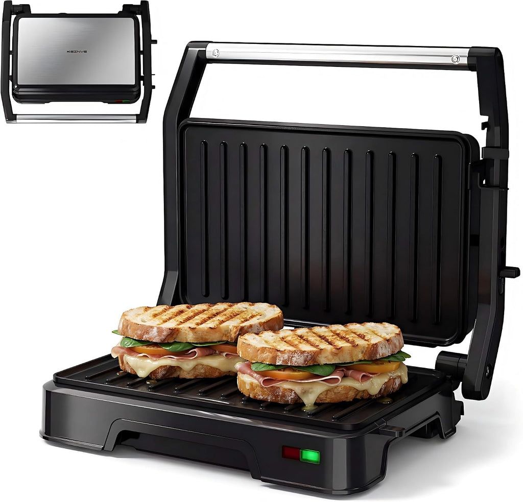 KEINVE Prensa para Panini y Sandwichera - 2 rebanadas