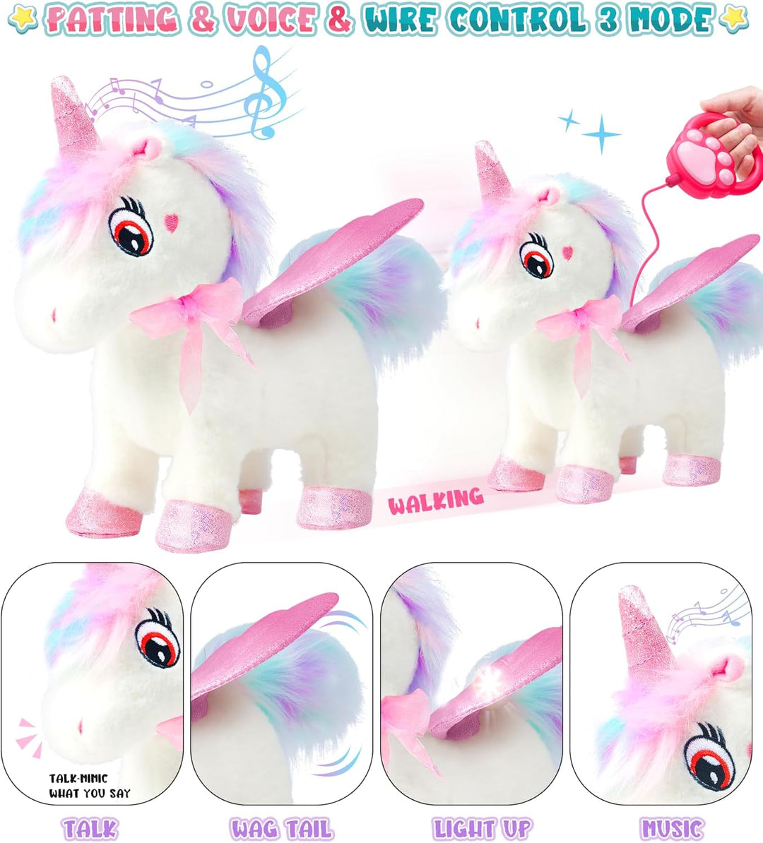SOLIEHOO Juguetes de unicornio para niñas de 4 a 6 años, regalos de...