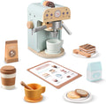 Juguete para cafeteras de madera para niños, electrodomésticos de cocina y accesorios de juguete para niños pequeños, regalo para niñas y niños