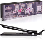 Brilliance New York - Plancha plana de titanio de diamante de 1 pulgada, Negro