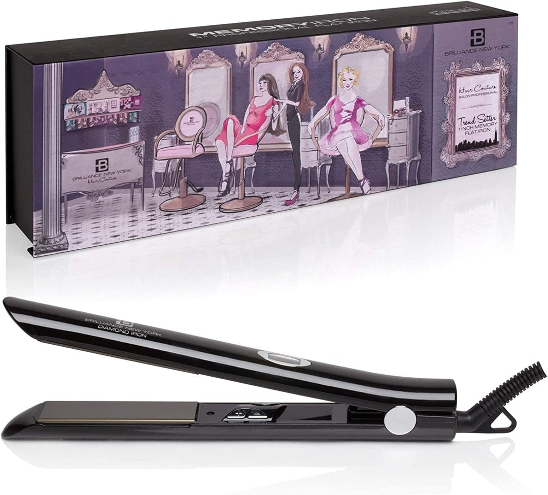 Brilliance New York - Plancha plana de titanio Pro Diamond de 1 pul...