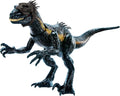 Mattel Jurassic World Figura de dinosaurio Indoraptor Track N Attack con equipo de seguimiento y 3 características de ataque, regalo de juguete con juego físico y digital