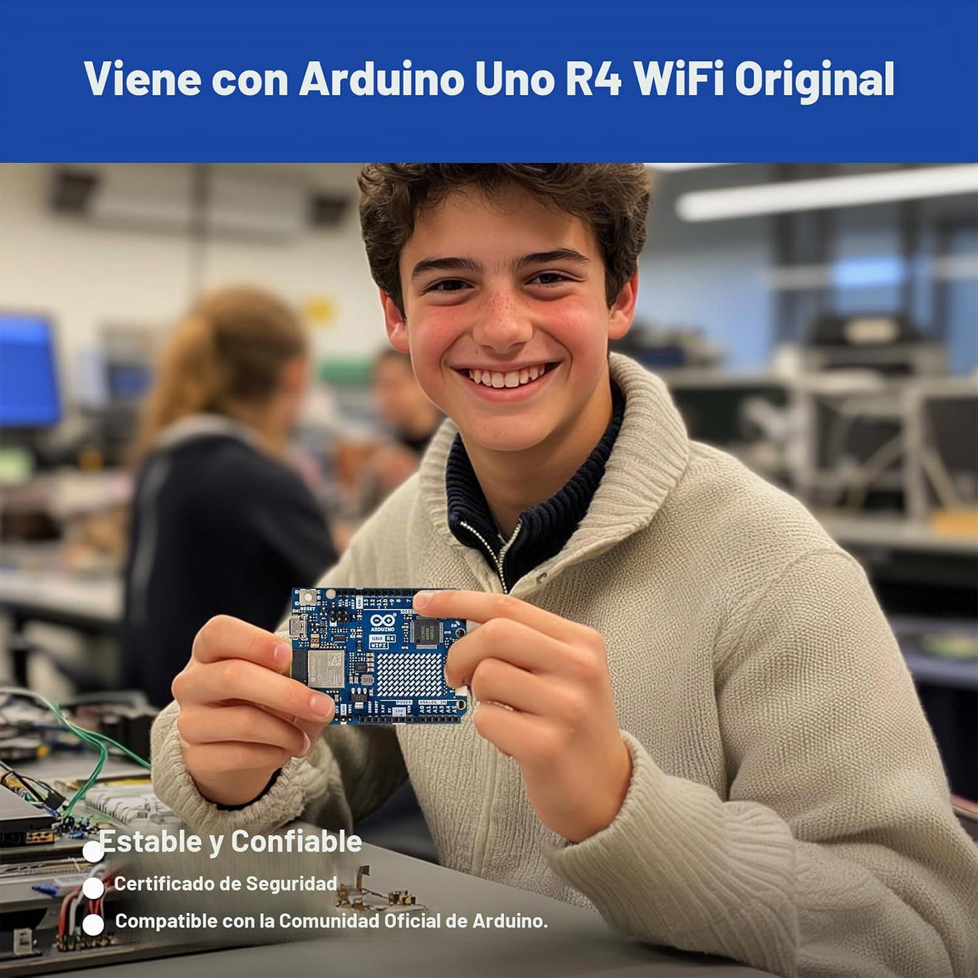 SunFounder Elite Explorer Kit con Arduino Uno R4 WiFi Original, Cum...