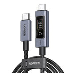 UGREEN Nexode - Cable USB-C a USB-C de 240 W con pantalla inteligente TFT