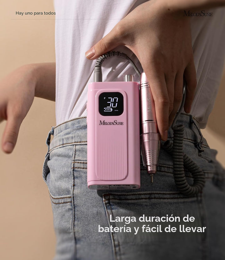MelodySusie Lima de uñas de nivel de entrada con clip, inalámbrica,...