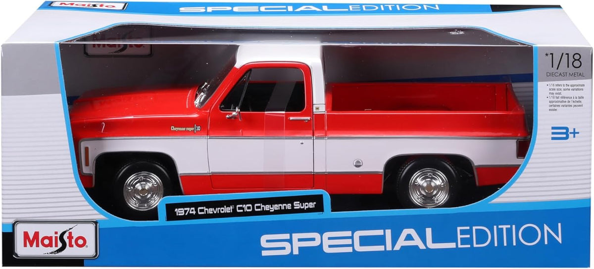 Maisto 1:18 Edición Especial 1974 Chevrolet C10 Cheyenne Super