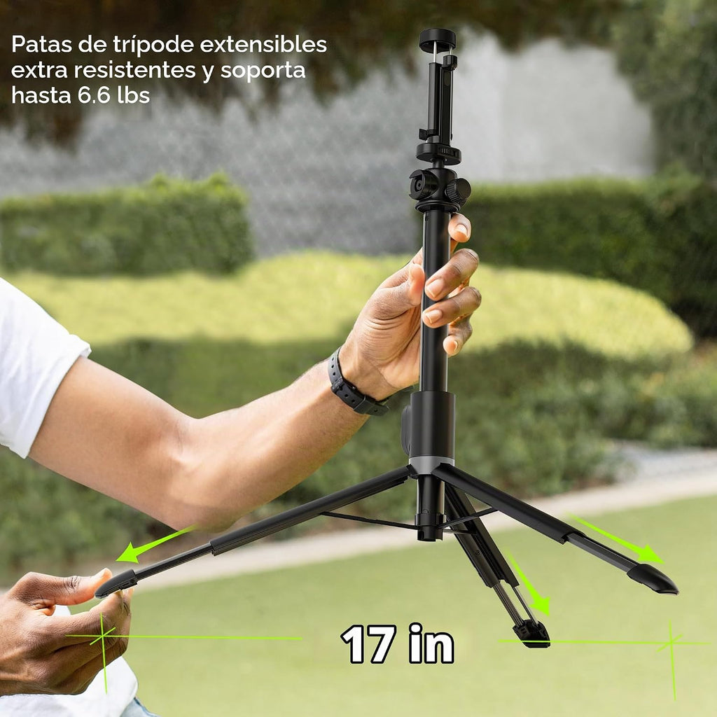KraftGeek Trípode Vlogging para iPhone y cámara, soporte de trípode de