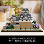 LEGO Architecture Landmarks Collection: Himeji Castle 21060 Juego de construcción, construye y exhibe este modelo coleccionable para adultos, regalo divertido para los amantes de Japón, famosos