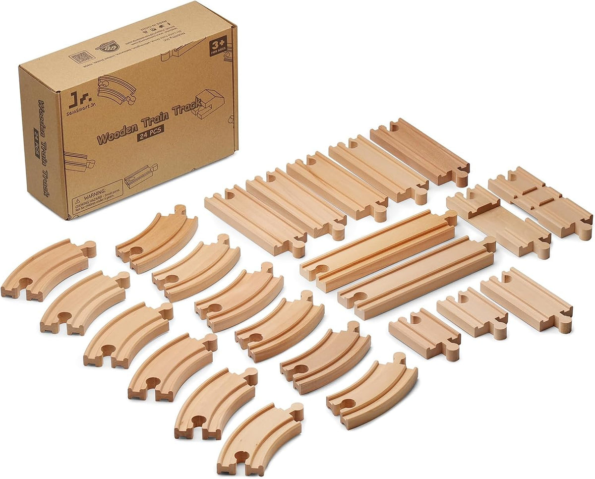 SainSmart Jr Tren de madera 24 piezas expansión de pista