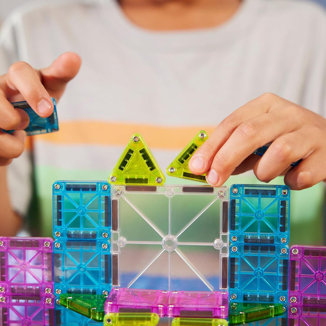 Magna-Tiles microMAGS Set de Viaje Deluxe de 55 Piezas de