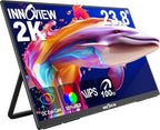 InnoView - Monitor portátil grande de 23.8 pulgadas 2K 100Hz ∆E<...