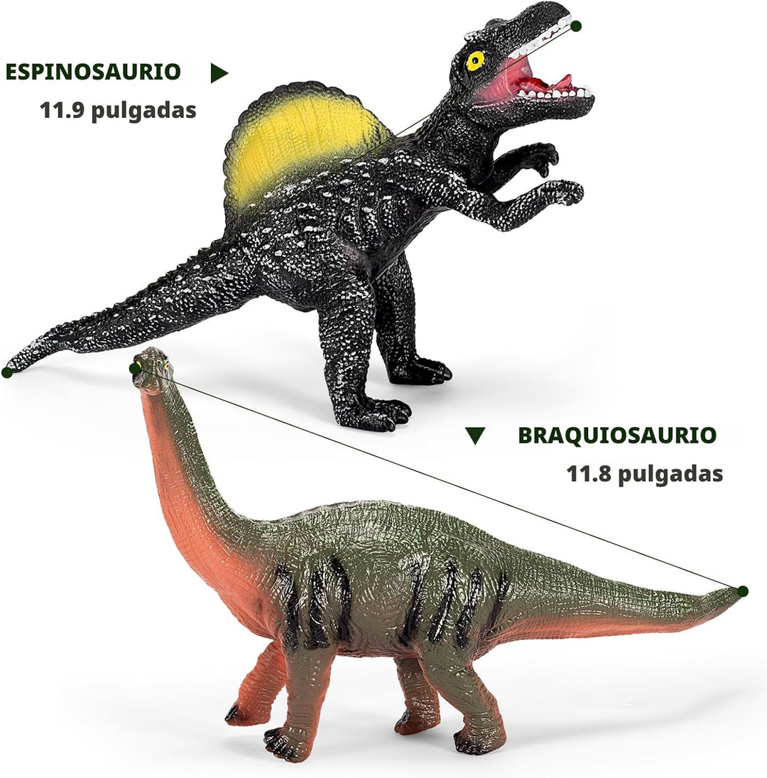 Juguetes de dinosaurio gigante de 7 piezas juguete de