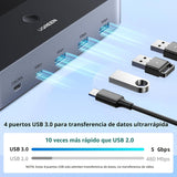 UGREEN Conmutador KVM HDMI 2 Monitores 2 Computadoras 4K@60Hz, con...