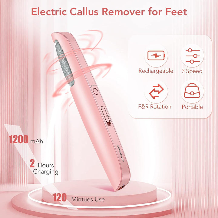 Removedor eléctrico de callos para pies, kit profesional de pedicur...