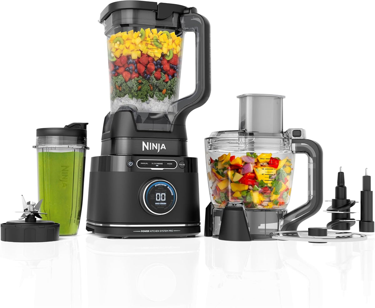 Sistema de cocina Ninja, tecnología BlendSense, 72 onzas, 1800PW, negro, TB401