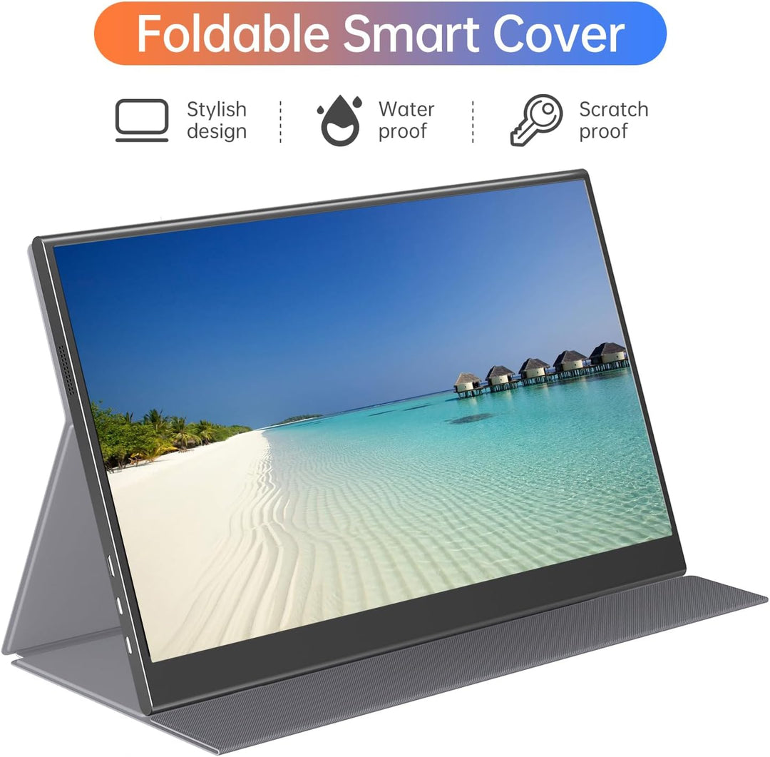ForHelp Monitor portátil de 15.6 pulgadas, 1080P, USB-C HDMI, monit...
