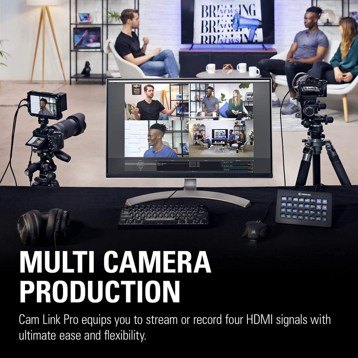 Elgato Cam Link Pro (10GAW9901), tarjeta interna de captura de cáma...