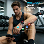 EGQINR Smart Watch para Mujeres y Hombres, Rastreador de Fitness con GPS, 1.32" AMOLED, 5ATM