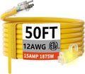 HUANCHAIN - Cable de extensión resistente calibre 12, 50 pies, impermeable