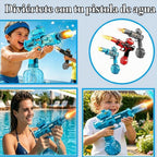 Pistola de agua eléctrica para niños, recargable automáticamente. Paquete
