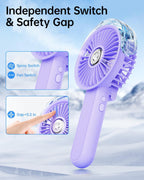 SWEETFULL Ventilador de nebulización portátil, ventilador personal...