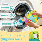 Juguete musical de bola para bebé con sonidos y canciones y grabación, juguetes sensoriales para bebés de 0-3-6-9-12 meses, juguetes de pelota para gatear para bebés de 3, 4, 5, 6, 7, 8, 9