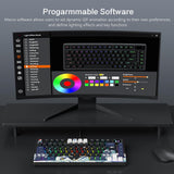 Womier S-K80 Teclado 75% con Pantalla Multimedia a Color Teclado Me...