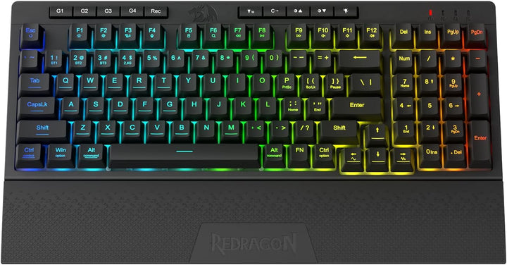 Redragon K515 PRO Shiva RGB - Teclado para videojuegos con membrana...