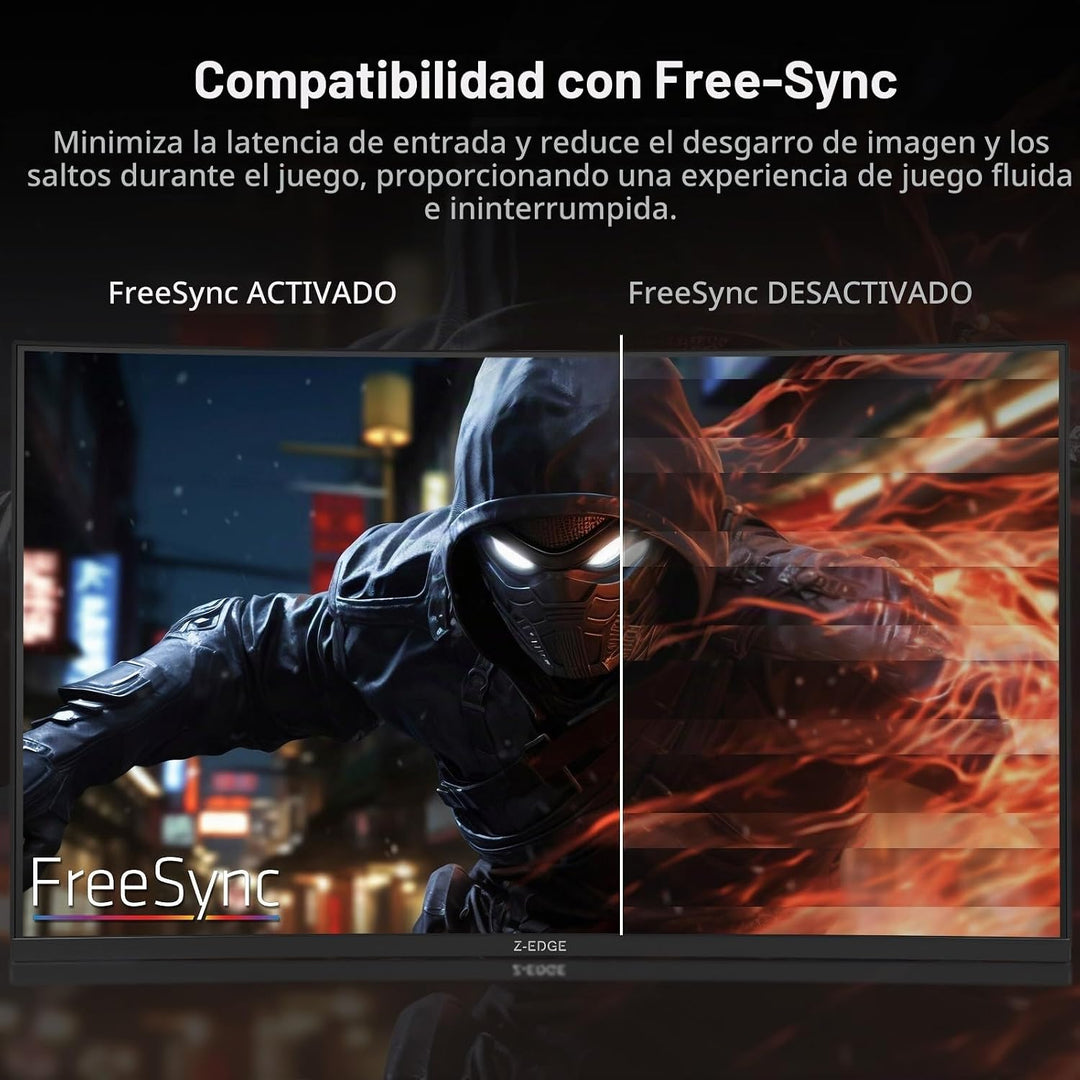 Z-Edge - Monitor curvo para juegos de 32 pulgadas, monitor curvado...