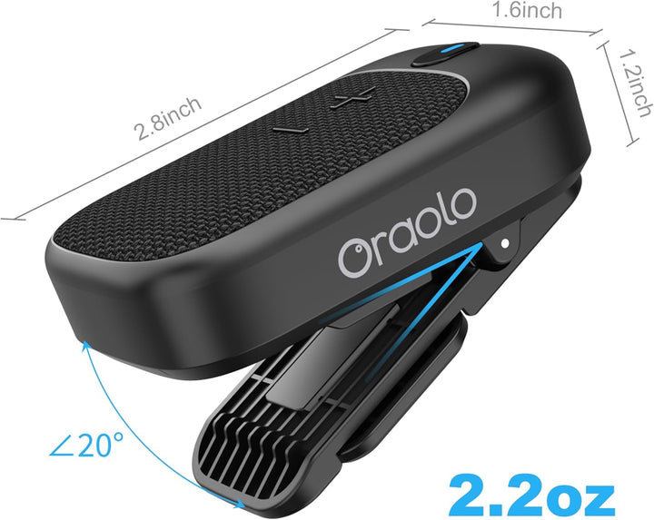 Oraolo Altavoz Bluetooth portátil, altavoz portátil con clip, micró...