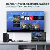 Tarjeta de captura HDMI 4K para transmisión, tarjeta de captura de...