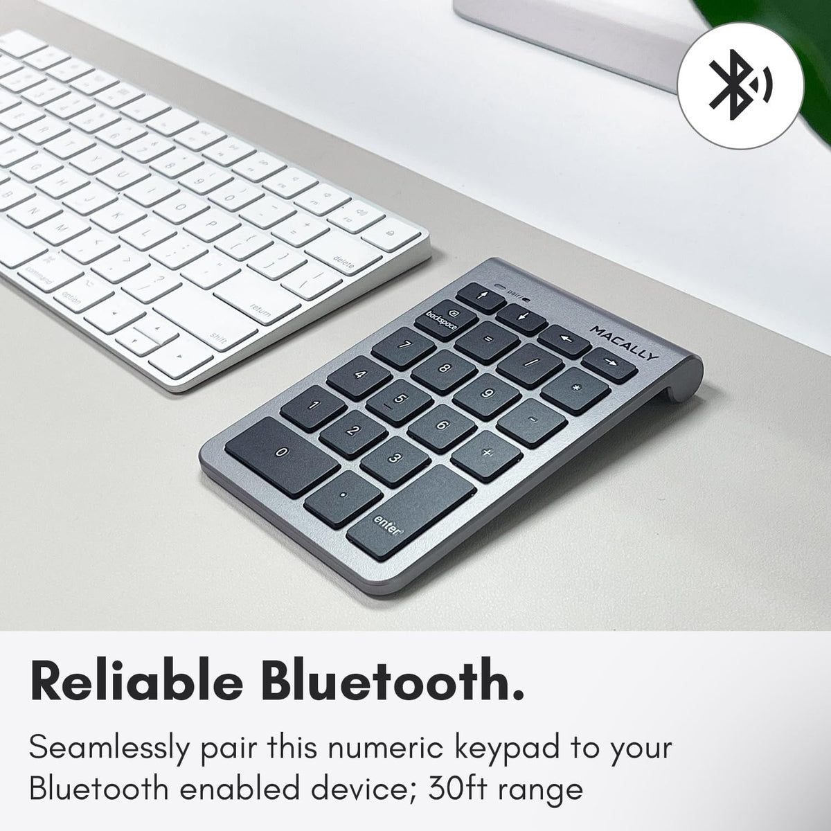 Teclado numérico Bluetooth Macally para laptop