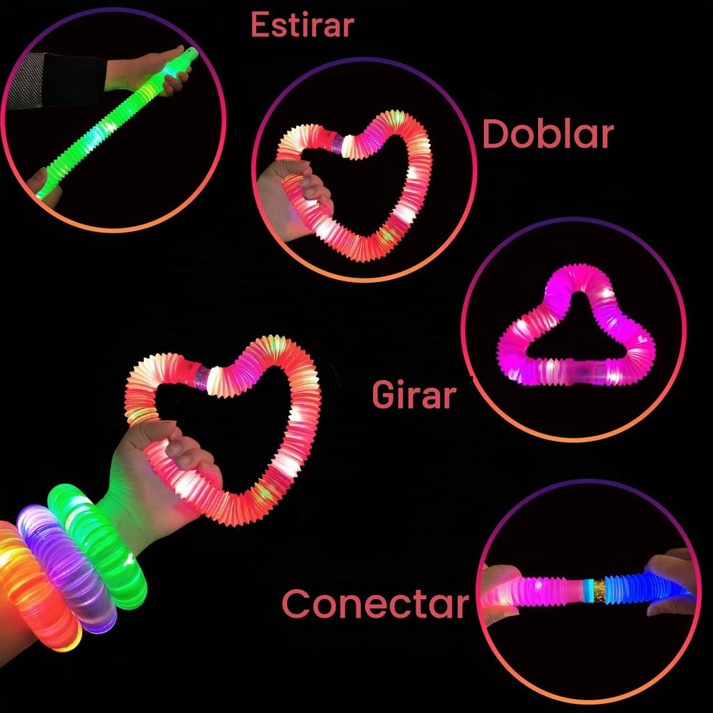 Varillas brillantes a granel y collar de pulsera, recuerdos de fiesta de