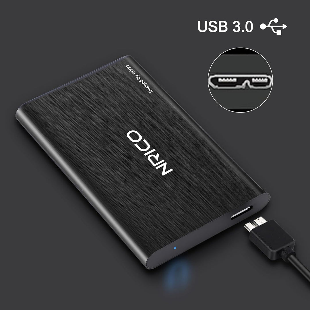 NRICO Disco duro externo portátil ultradelgado USB3.0 HDD Almacenam...