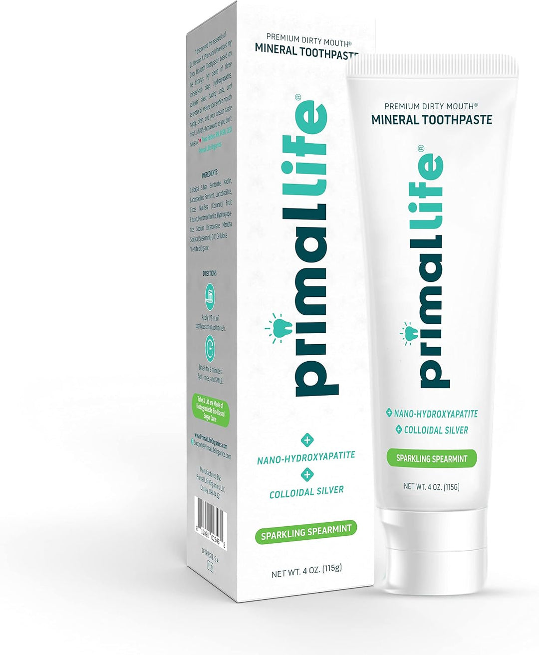 Primal Life Organics Pasta de Dientes Mineral Premium Dirty Mouth -...
