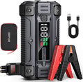 Arrancador de coche, pico de 8000 A (hasta todo el motor de gasolina o diésel de 10.0 L, 50 veces) 12 V cargador de batería de refuerzo automático caja de salto con cargador rápido cables de salto