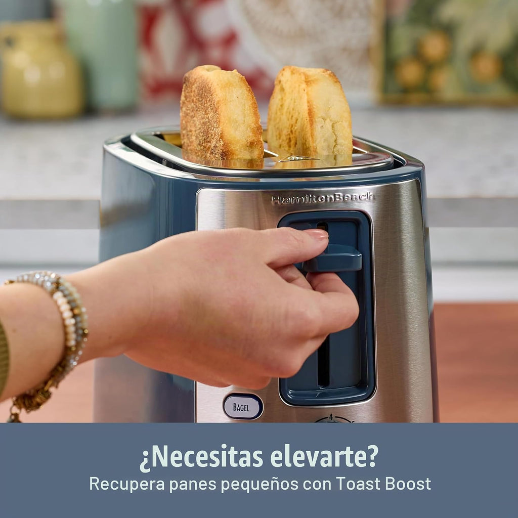 Hamilton Beach Tostadora de 2 rebanadas con ranura extra ancha con botones