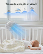 Koonie - Ventilador con clip de 8 pulgadas, batería recargable de 1...