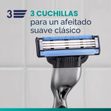 Gillette Mach3 - Cuchillas de afeitar para hombres, repuestos de 3...