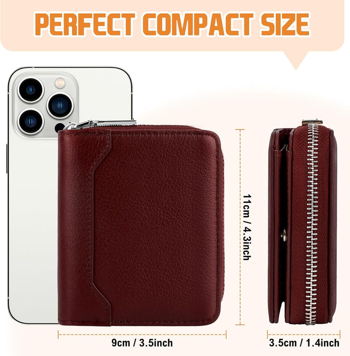 HUANLANG Billetera para hombre con bloqueo RFID, multitarjetero, bi...