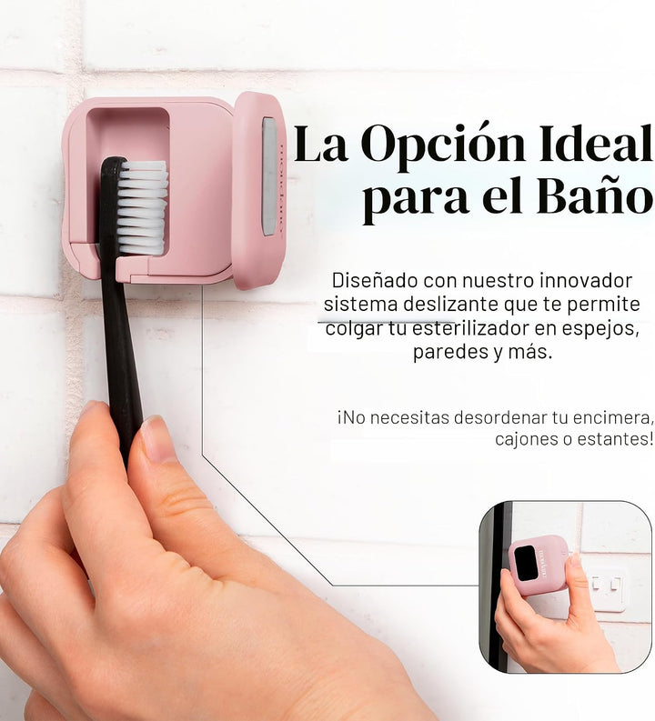 Mondano Esterilizador y Soporte de Cepillo de Dientes UV-C, Estuche...
