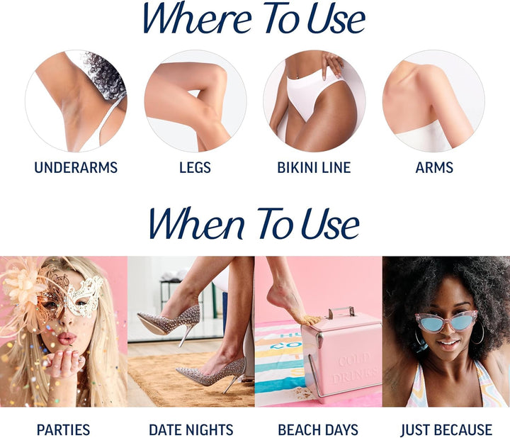 VEET Kit de depilación listo para usar para mujeres, tiras de cera...