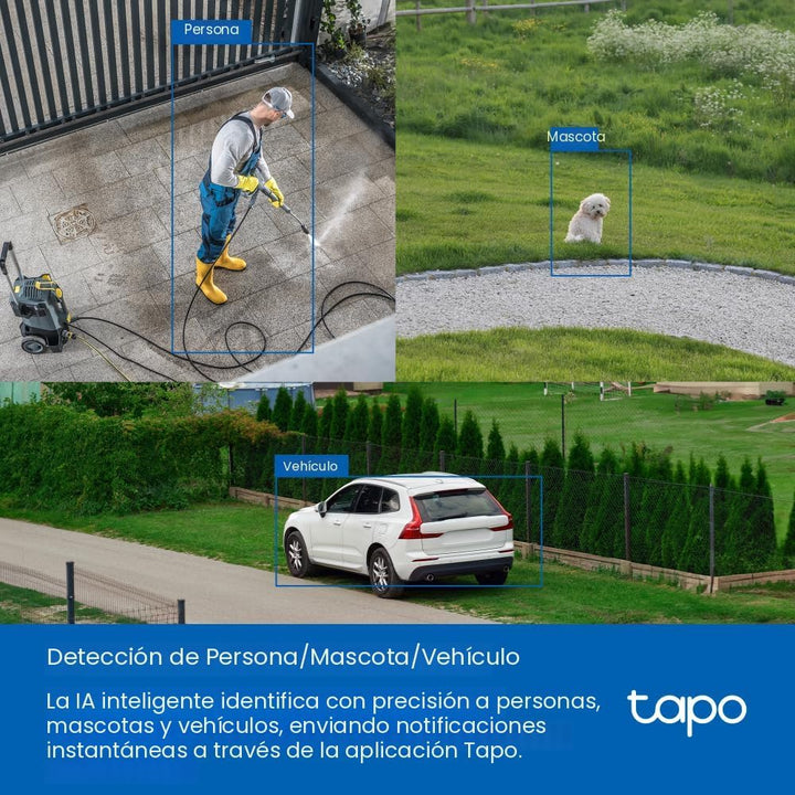 Tapo 3K 5MP Cámara de seguridad Wi-Fi para exteriores con giro\/inc...