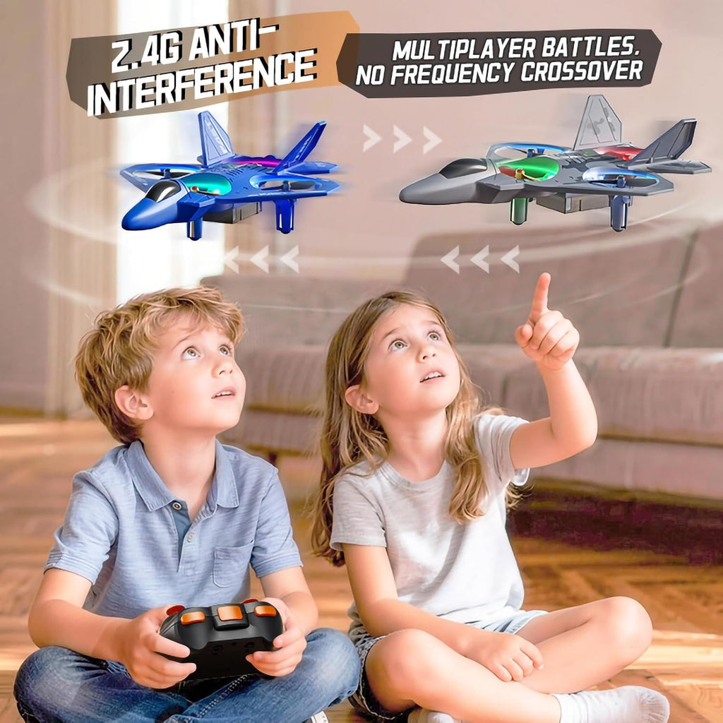 ANTSIR Avión RC ABS Fighter Jet Drone Juguete Volador para regalo de cumpleaños