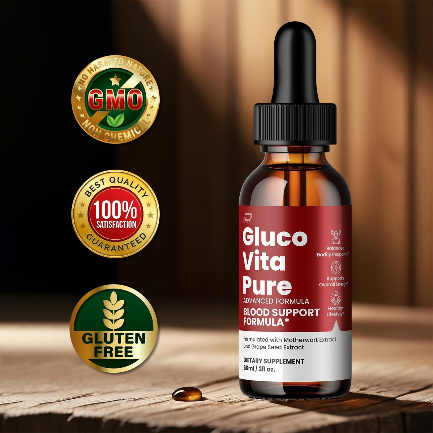 Gluco Vita Pure Drops Healthy Formula - GlucoVita Pure Liquid All N...