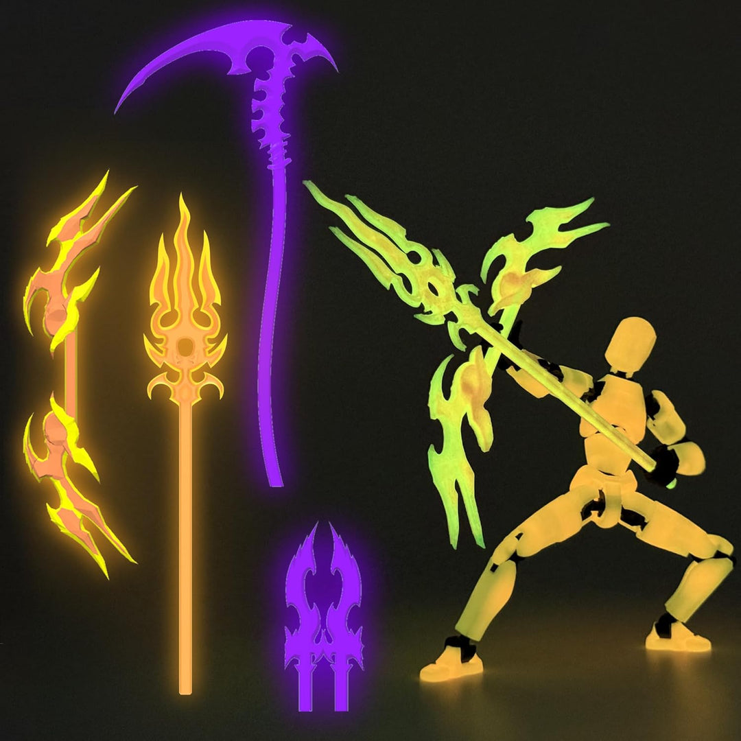 Deeplus Figura de acción brillante Titan 13 Juego de 13 figuras de...