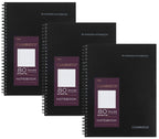 Cambridge Cuaderno de espiral profesional limitado, nuevo complemento comercial, paquete de 3, con renglones legales, tamaño de página de 6-5/8 x 9-1/2 pulgadas, 80 hojas, diario de oficina y cuaderno