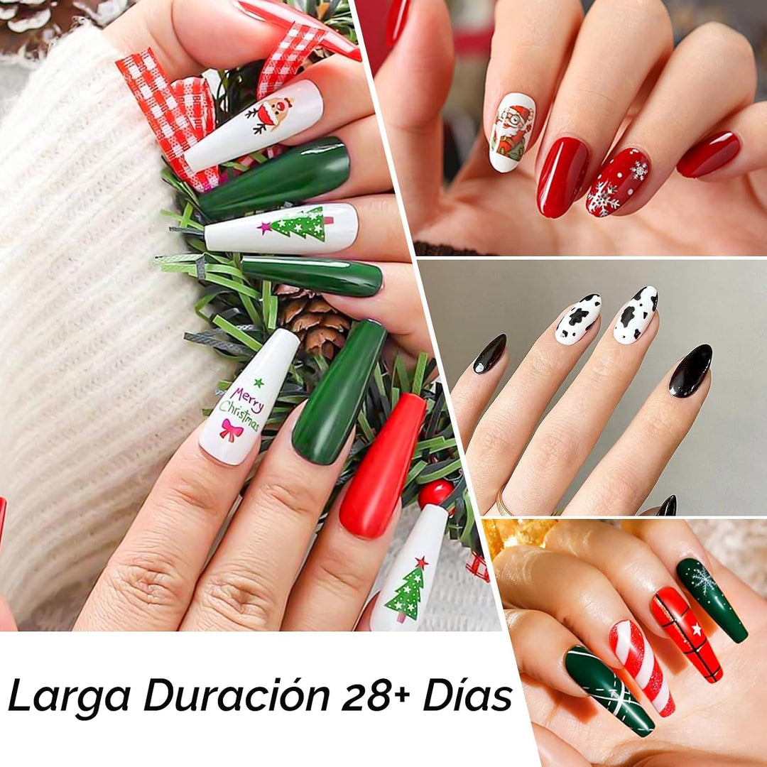 CANNI CC1 - Juego de 30 unidades de esmalte de uñas en gel sin hema...